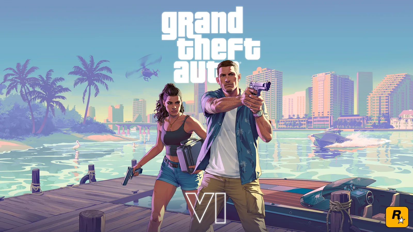 Jason and Lucia with logo — official Rockstar artwork