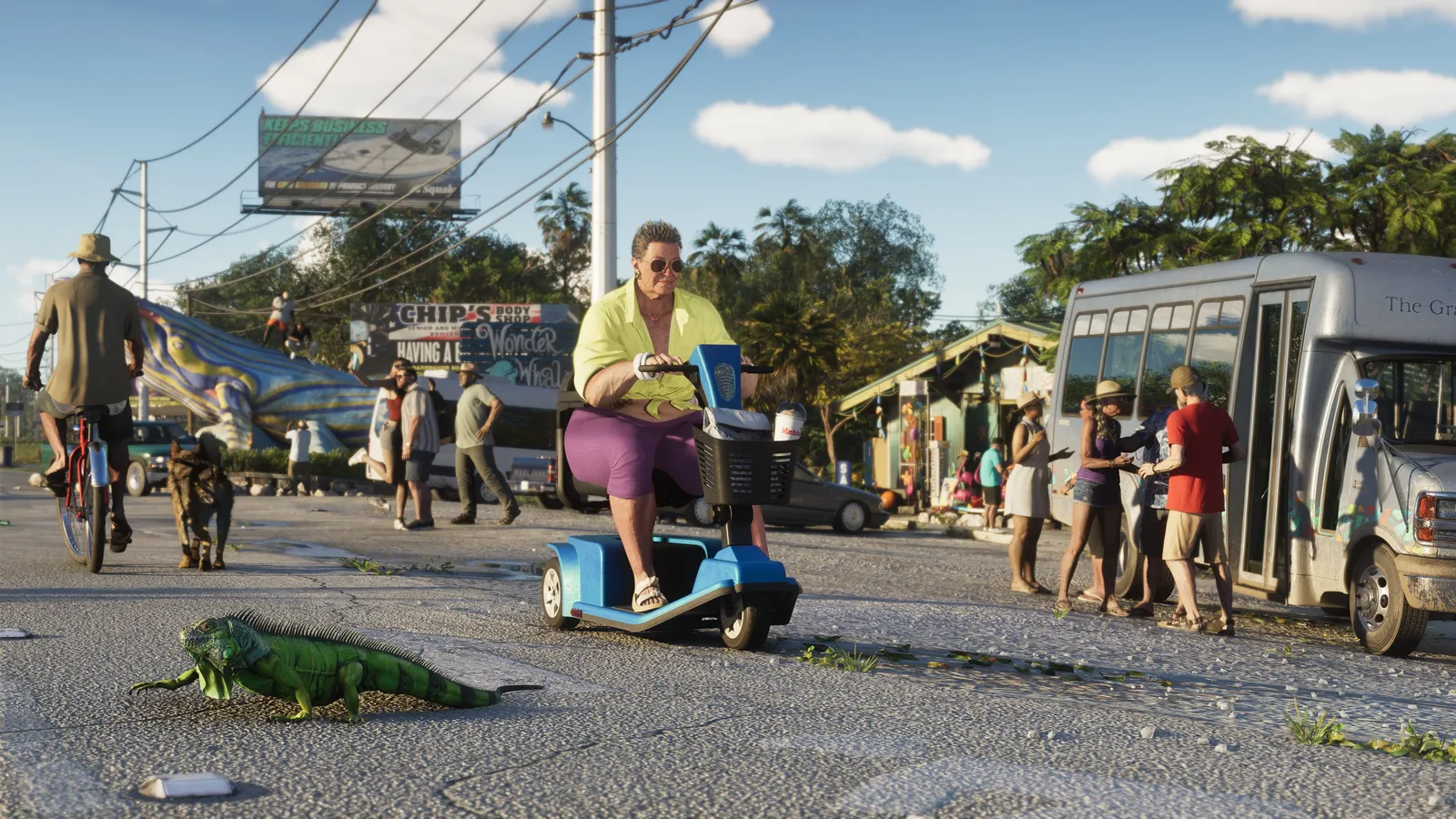 Green Iguana in the Leonida Keys — official Rockstar press art