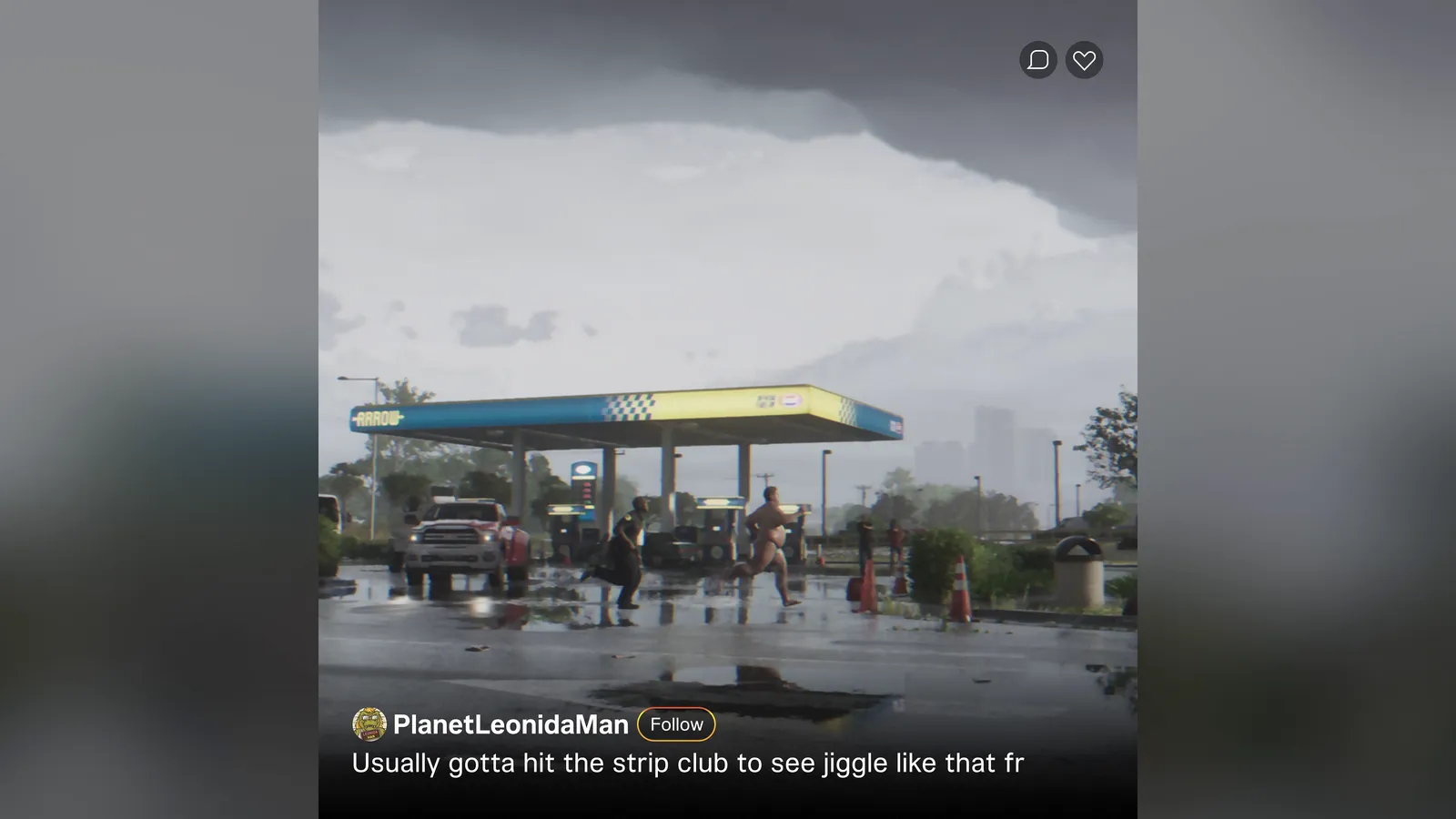 A PlanetLeonidaMan social media post — official trailer screenshot
