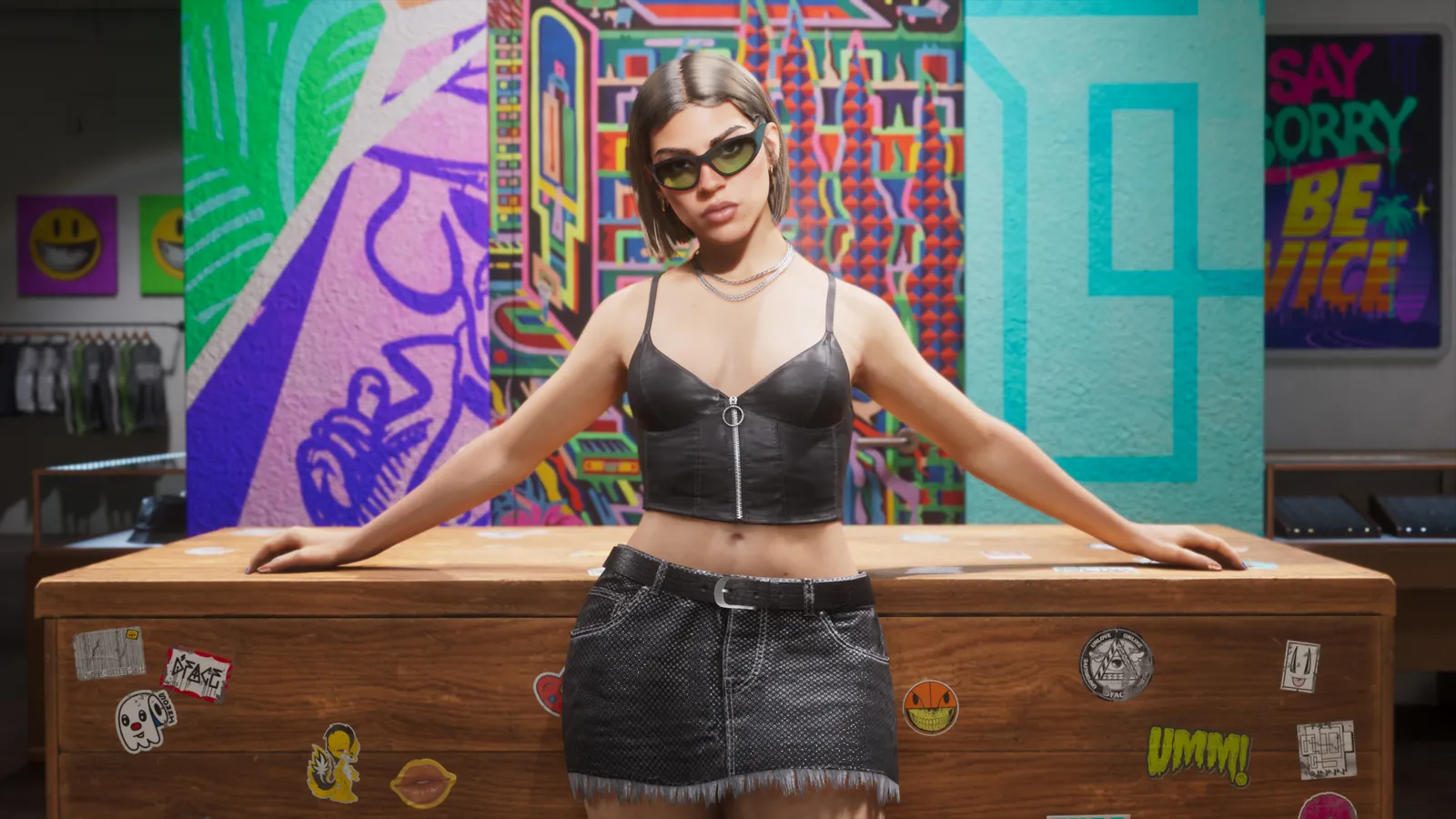 Stock 305 clothing store — official Rockstar press art